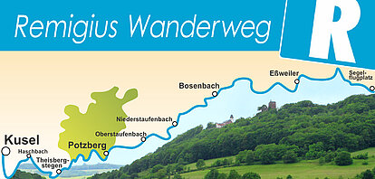 Bild mit Strecke, Aussicht und Logo