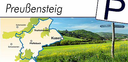 Copyright Foto: Pfalz Touristik e V Foto Dominik Ketz Bild mit Strecke, Aussicht und Logo